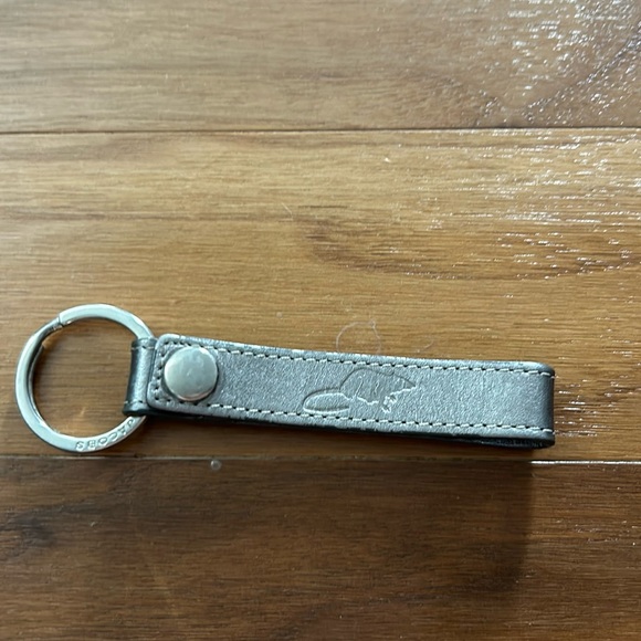 Mark Jacobs Silver/Gold Metallic Snap Key Chain! NWOT! - Picture 2 of 2